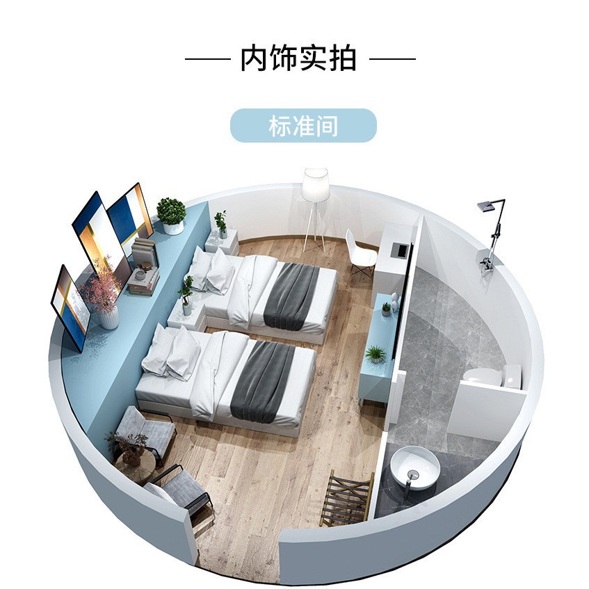 Fábrica de campamento tienda de campaña móvil alojamiento residencial camping hotel camping hotel de lujo ligero móvil