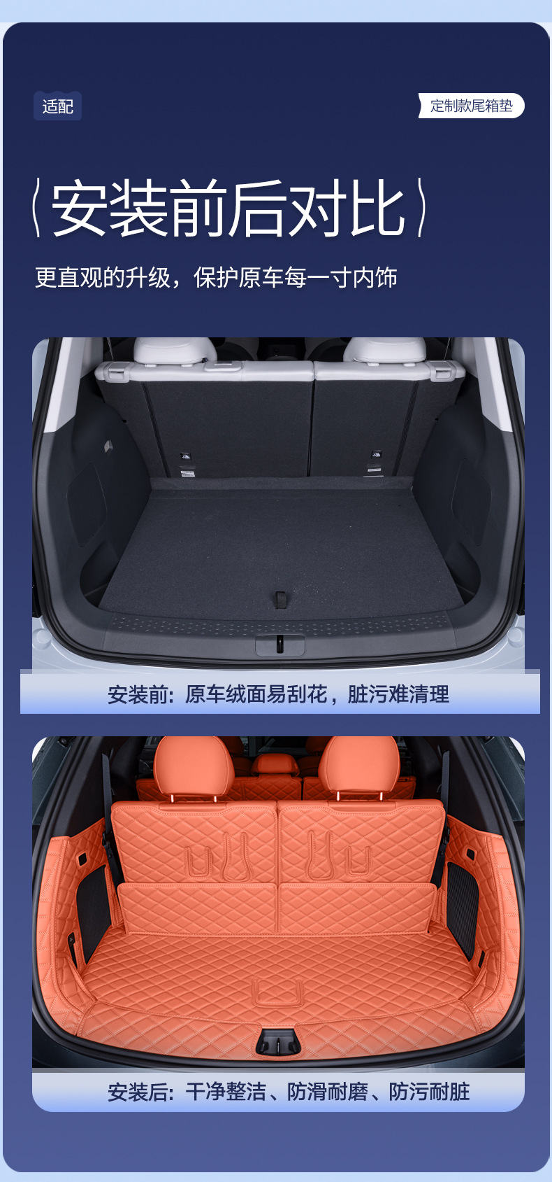 Suitable for 25 models of BYD Tang Ldmi, full-coverage trunk mat for BYD Tang L car modification