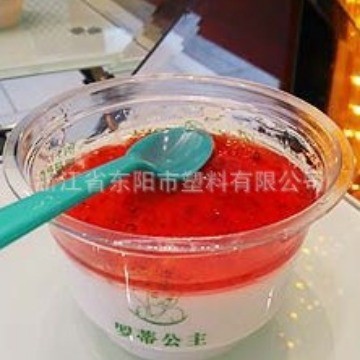 工厂供货果冻杯甜品杯酱料杯可带盖7OZ，210ml，PET一次性塑料杯