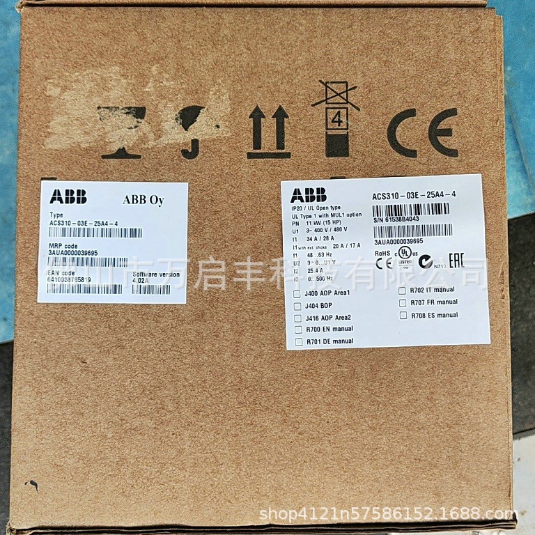 ABB变频器 ACS310-03E-25A4-4 全新包装 现货 议价