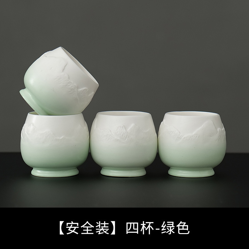 Guochao Qianli Jiangshan ティーカップとワイングラス ギフトボックス 父の日、端午節、長老、教師へのギフトギフトセット|undefined