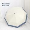 Automatic umbrella for side table for elementary school students, french style, fully automatic, sun protection