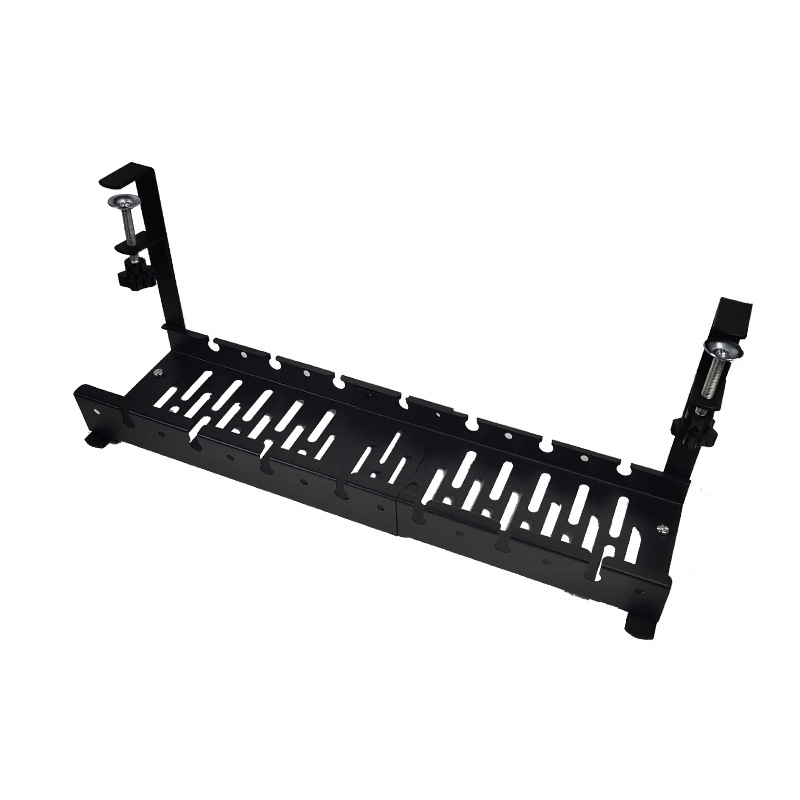 Desk bottom cable rack Punch-free plug Board organizador de cables plug-in de cable oculto cesta de datos de potencia Cable de almacenamiento y acabado