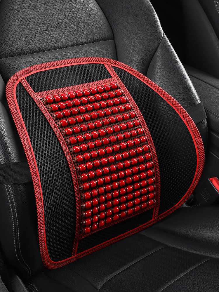 Cross-border car lumbar support summer breathable cushion, cool and breathable truck backrest, office massage waist support pad for car use