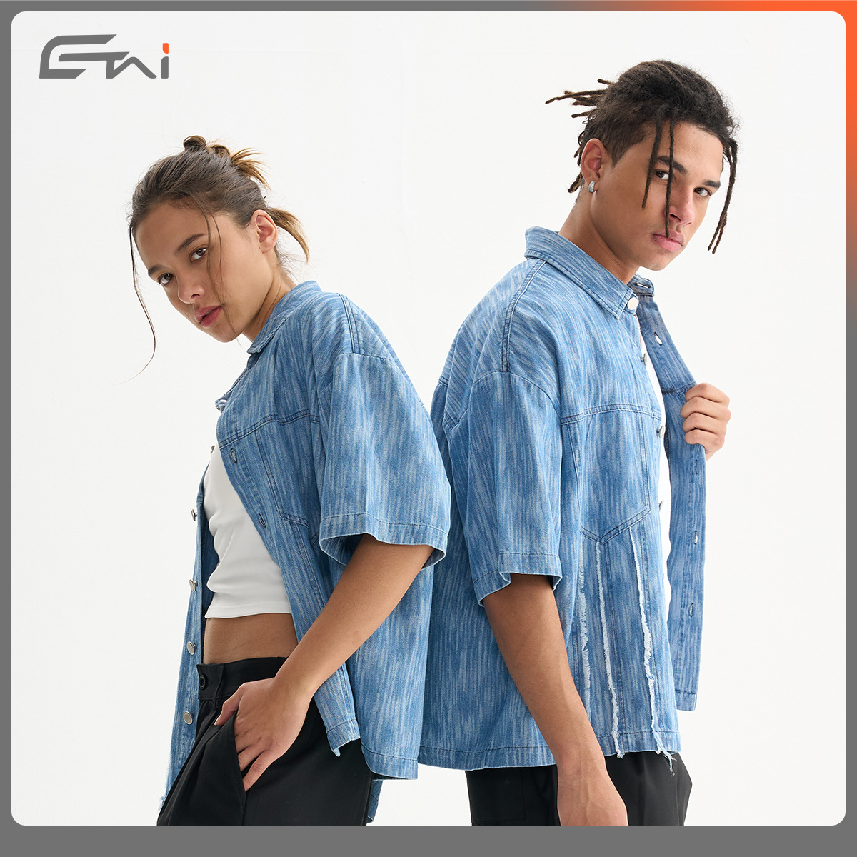 ETAI Hombre| Fashion Street Fashion Retro Jeans Old Man Short