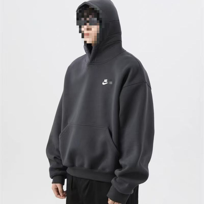 Spring and Autumn popular embroidered sweatshirt, new long-sleeved unisex sports hoodie, loose-fitting Korean-style casual sweatshirt, men's pullover
