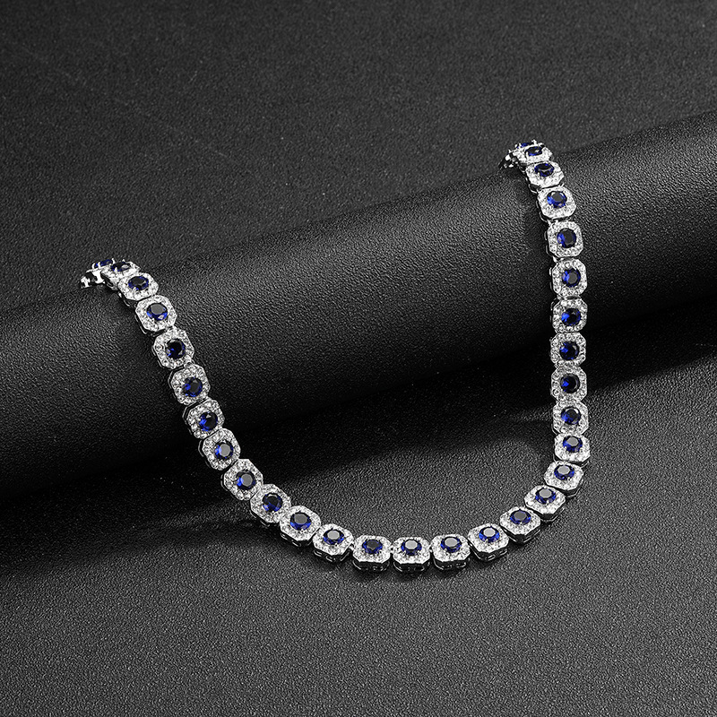 Fashion Geometric Alloy Inlay Rhinestones Unisex Necklace 1 Piece