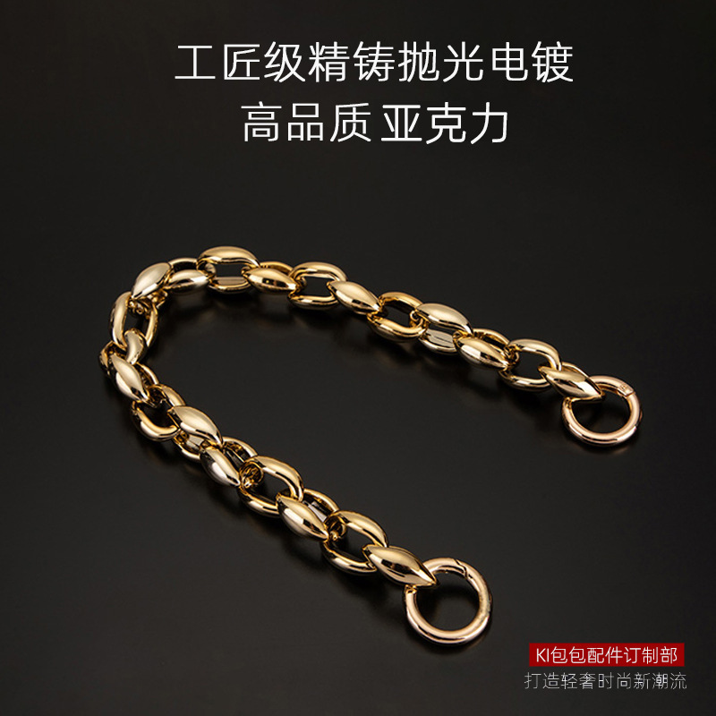 レトロなバッグはアクリルの腋の下のチェーンを改造して短いチェーンを持って延長チェーンに替えてバッグの部品を買う|undefined