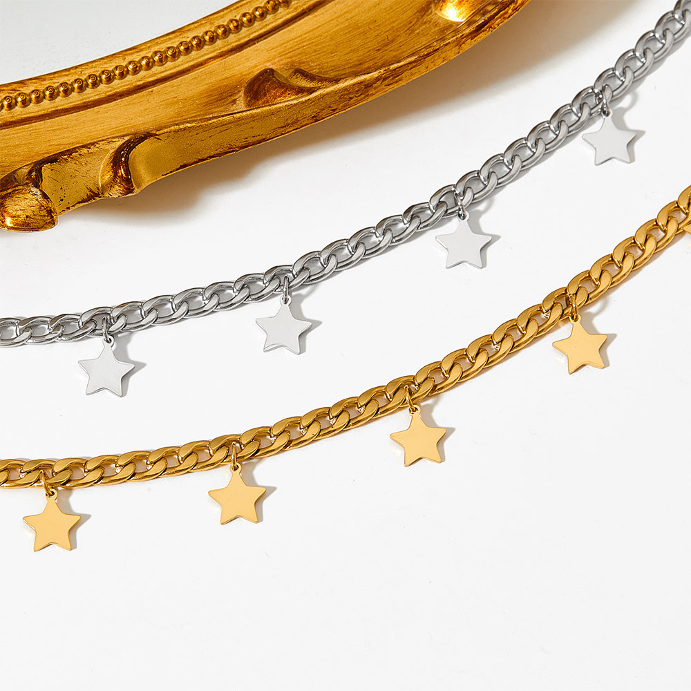 Simple Style Star Stainless Steel Plating Necklace Colorza_colorza_2