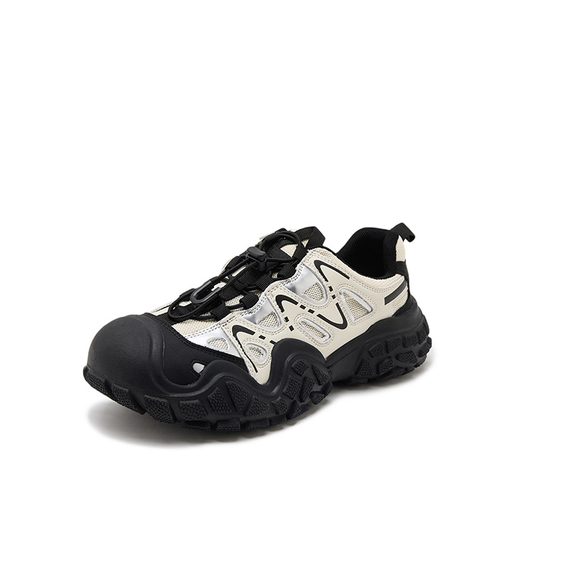 Platform Casual Outdoor Mountaineering Shoes Sneakers Women's Shoes 2024 New Style Mountain sneaker Drawstring Slip-on Dad Shoes