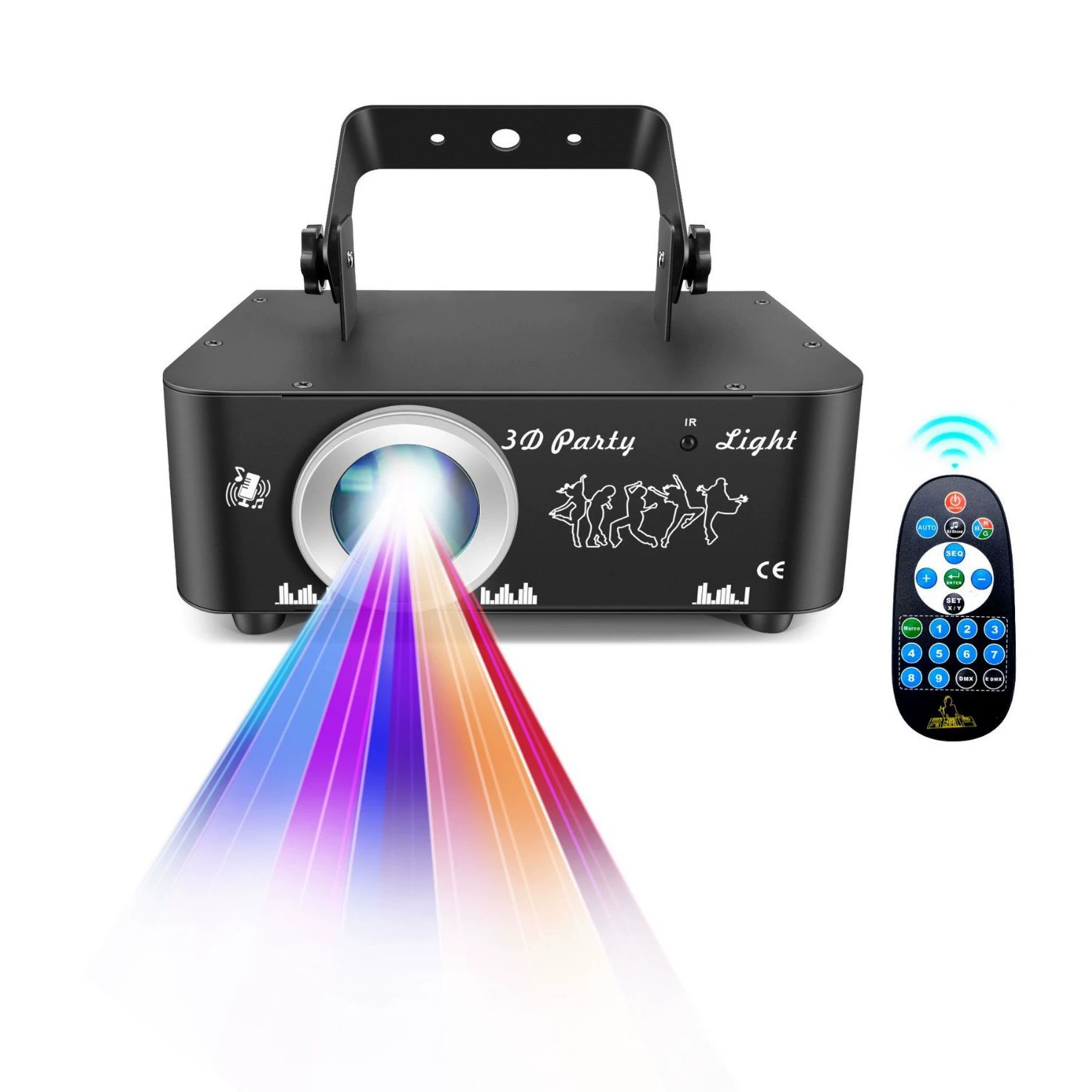New full-color 3D animation laser stage laser KTV bar beam disco ambience projection pattern light
