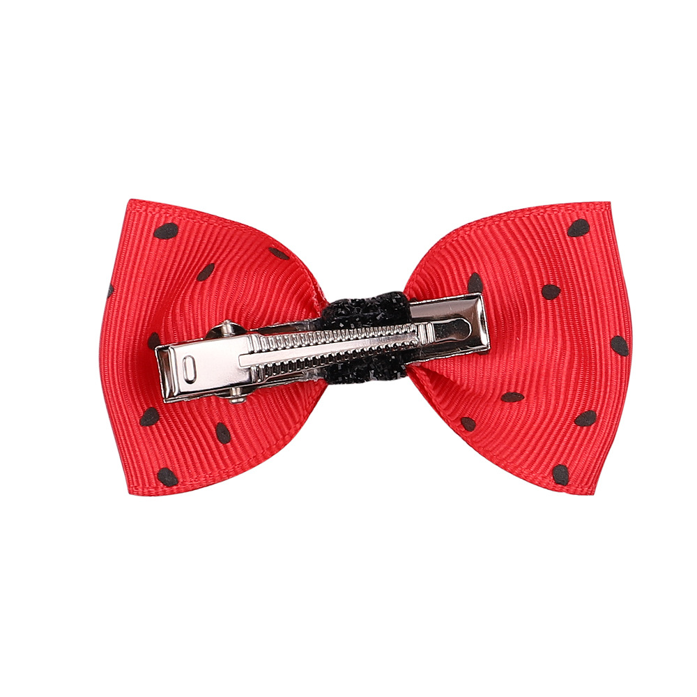 New Fruit Print Bow Hairpin Baby Watermelon Bangs Clip Children's Hair Accessories display picture 4