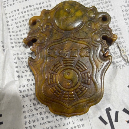 仿古做旧吊坠挂件岫玉吊坠手把件热卖工艺礼品代发