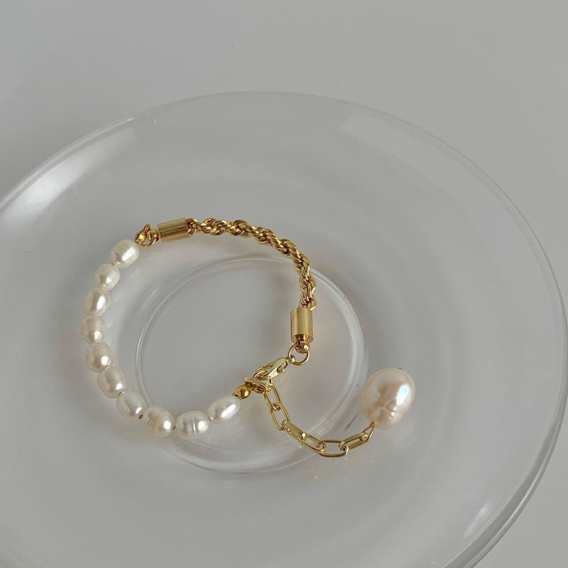 25g Weight Bracelets, Necklace Classification 1 Piece Quantity Date, Tea Party Occasion Imitation Pearl, Metal Material Geometric Pattern Women's Gender Plating Design Basic, Modern Style, Classic Style Style Basic Modern Style Classic Style Geometric Imitation Pearl Metal Plating Women's Bracelets Necklace 7