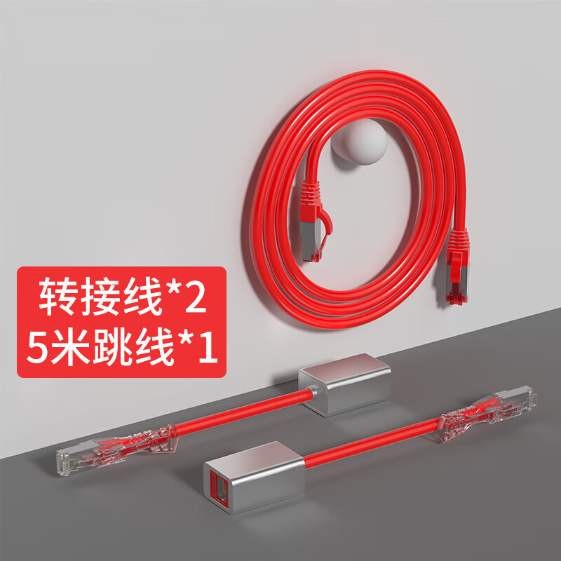 海乐（Haile）内外网专网替换屏蔽套装 红色