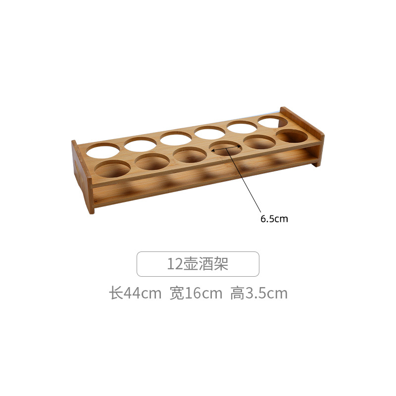 Portavasos de madera de estilo chino titular de la taza de vino blanco titular de la taza de la bala pequeña copa de vino estante de almacenamiento de decoración titular de la taza de bambú hogar estante de madera