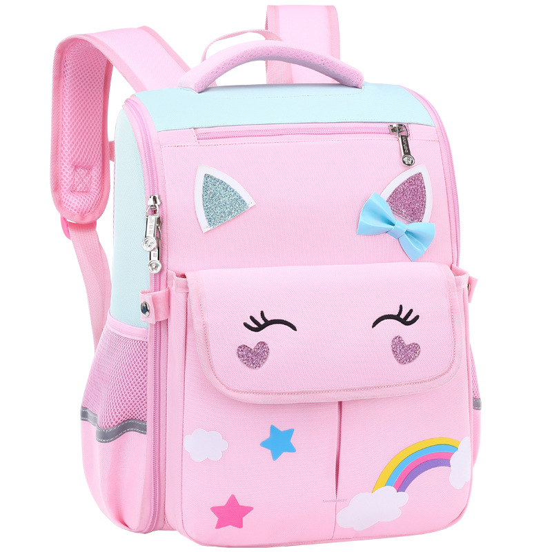 Nuevas mochilas para niños y niñas, estudiantes de primaria de grado 1 - 3 - 6 para reducir la carga de la mochila de hombro para niños de 6 - 9 - 12 años de edad, bolsas ligeras