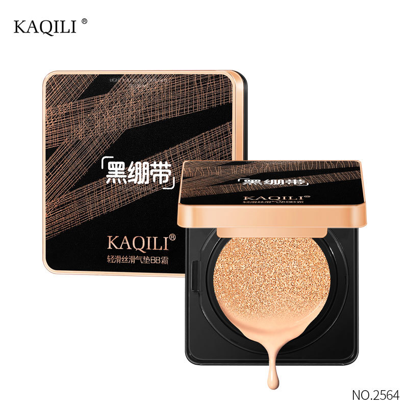 Kaqili black bandage, air cushion, BB cream, non card powder, light and thin concealer, waterproof, sweat proof, not easy to take off makeup, liquid foundation wholesale