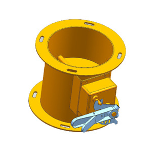 Explosion-proof electric fire damper stainless steel smoke exhaust fire damper manual round air volume