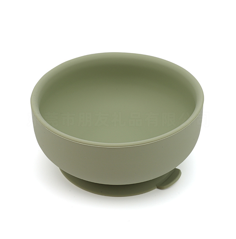 어두운 말차 색상-실리콘 그릇