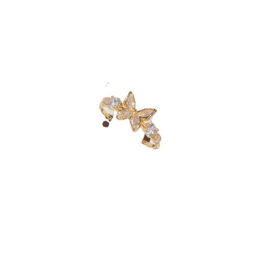 Sweet and Versatile Diamond-Encrusted Butterfly Ring for Women - Light Luxury, Unique Design, Exquisite Finger Ring, Super Fairy Hand Accessory