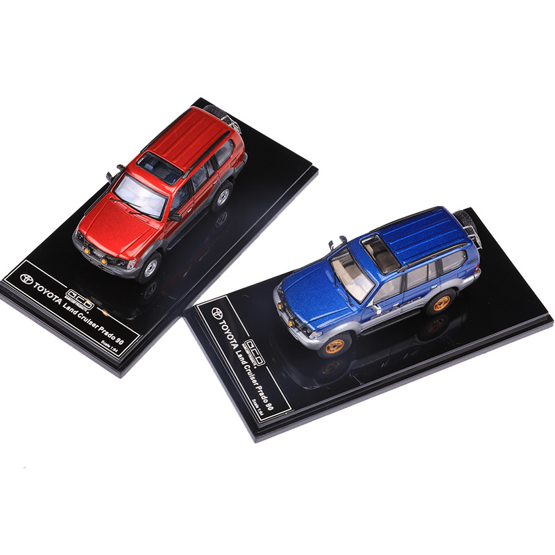 GCD 1:64 도요타 멋진 윤활제 오버 베어링 프라도 90 시뮬레이션 합금 자동차 모델 컬렉션 장식품