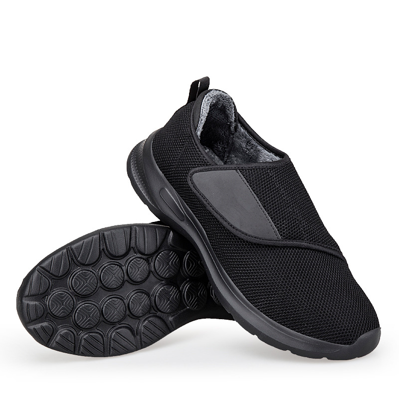 Zapatos de madre relajados en otoño e invierno, zapatos de ocio para mujeres, mediana edad y ancianos, zapatos ligeros y cálidos para ancianos, zapatos para parejas transfronterizas