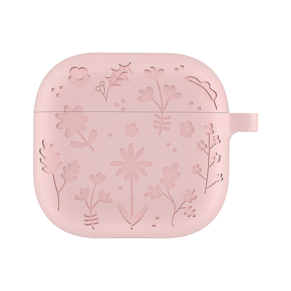 Силиконовый защитный чехол для AirPods (AirPods 4 / Pro3 / 1/2), однотонный цвет с вариантами ремешка