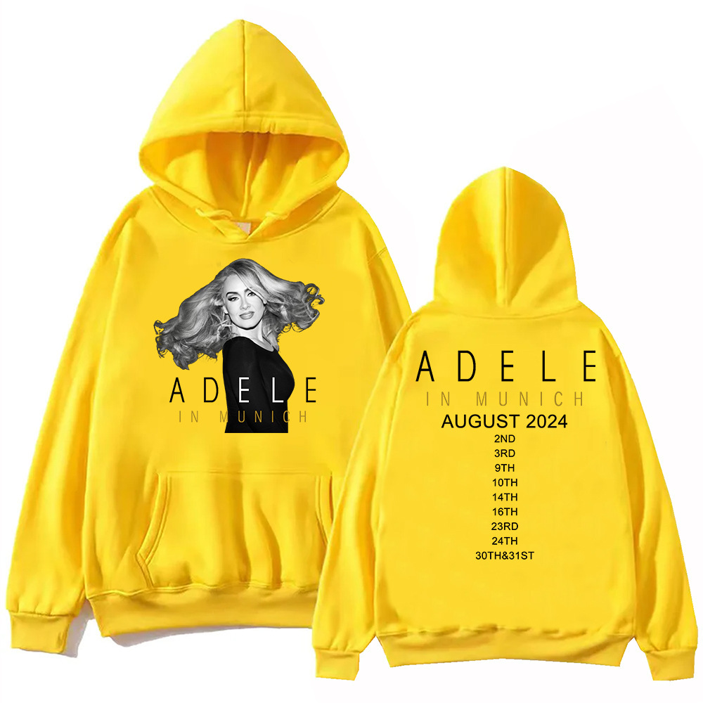 Adele In Munich Tour 2024 August Hoodie Harajuku Pullover To