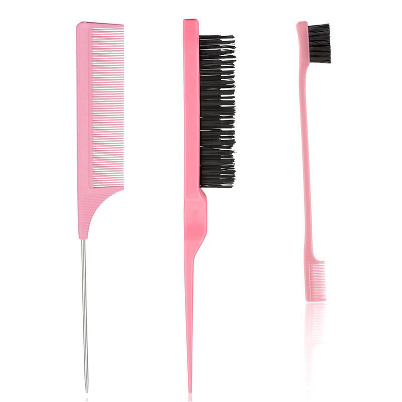 Розовый плоский набор из 3 предметов.