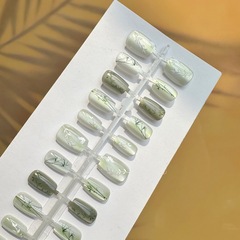 30片手工穿戴美甲國風上春山新款可拆卸不傷指甲美甲貼片