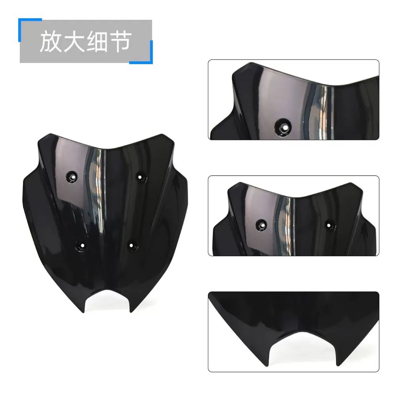 Suitable for Yamaha Nmax155 25 Models Modified with Original Factory Style Competitive Windscreen, Windshield, Instrument Cover, and Wind Shield