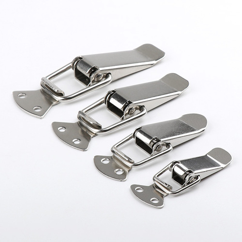 Stainless steel spring buckle lock hardware accessories duckbill luggage metal buckle mini lock buckle