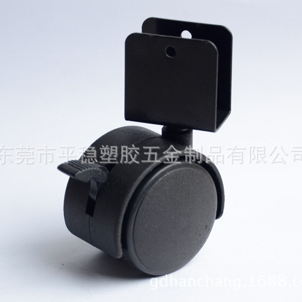 优惠耐磨耐冲 1.5/2带刹家具脚轮 展示架轮子 夹板万向轮3寸