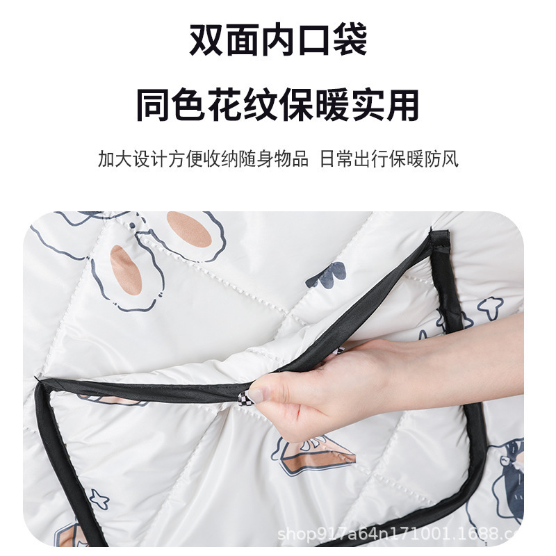 厂家批发电动车挡风被中厚四季双面款小电瓶摩托车防水防风春秋款|undefined