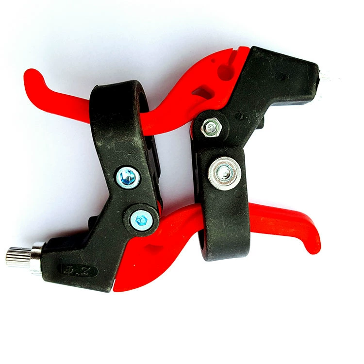 Педаль тормоза V-образной пробы V‑brake lever, универсальная посадка Ø22.2 мм, пластик + железо, красочная пара