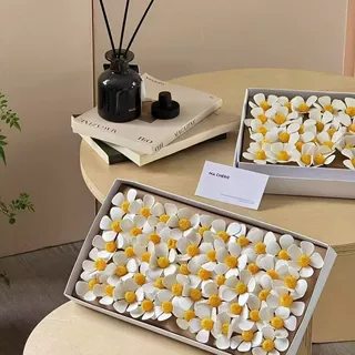 紫罗兰头永生花五瓣花花店花束包装资材diy玫瑰仿真香皂花手工