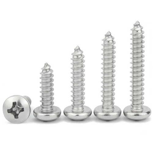 304 stainless steel cross pan head self-tapping screws M1-M6.3 round head wood screws GB845