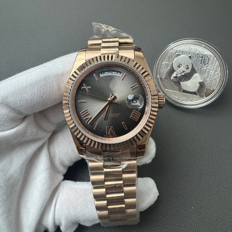 comercio exterior transfronterizo mano de obra fábrica directa al por mayor doble serie completa de reloj mecánico automático de negocios para hombres image 30