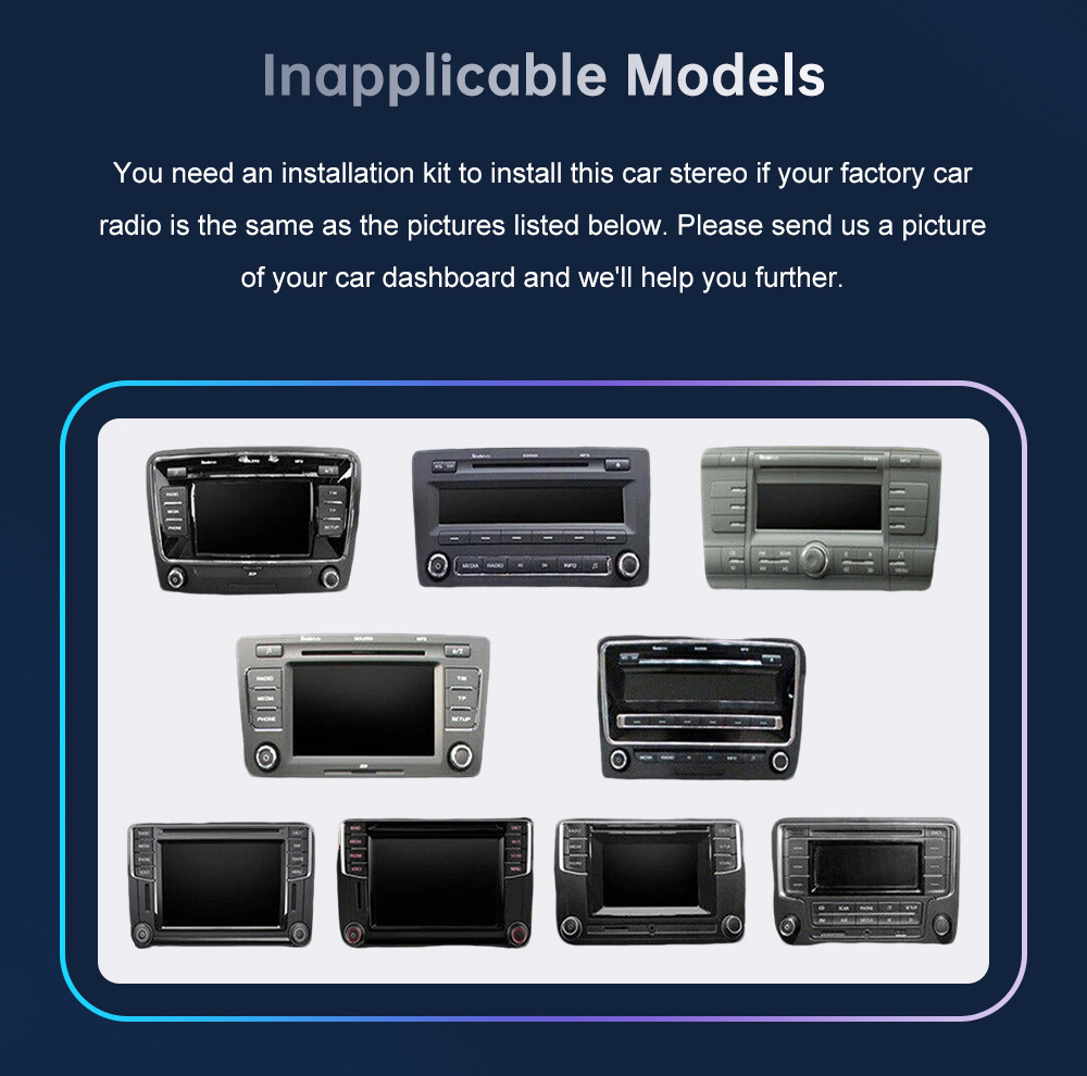 7inch Carplay Car Multimedia Display Screen Is Suitable for Volkswagen, Seat, and Skoda from 2003-2015