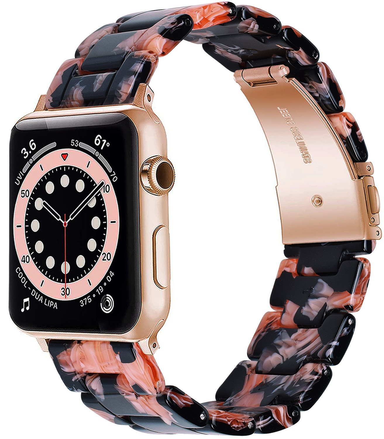 11#검은 바탕에 핑크 꽃