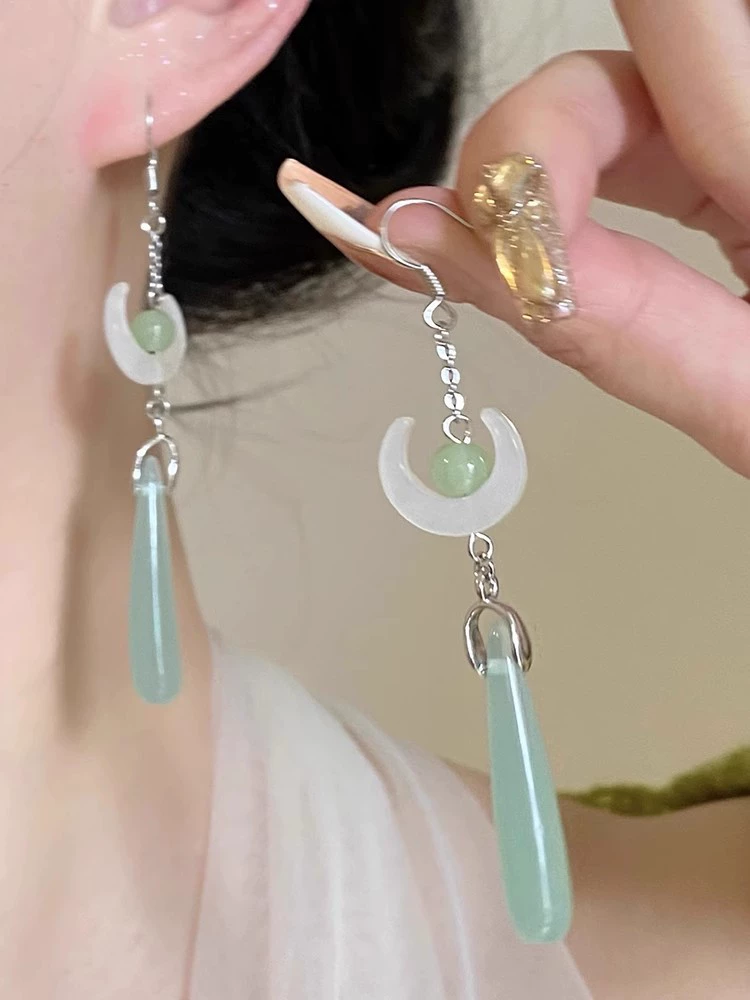 Earrings 925 silver, Korean simple elegant design, long dangling & stud options, lightweight