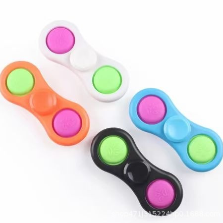 In stock supply cross-border Yama bubble music finger rotating gyro deratization pioneer pressing toy fingertip gyro