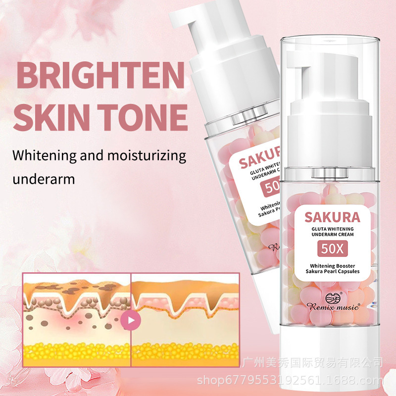 タイTK越境貿易人気商品 脇用スキンケアクリーム 桜の香り 保湿・美白・柔軟・香り付け ボディクリーム 保湿|undefined