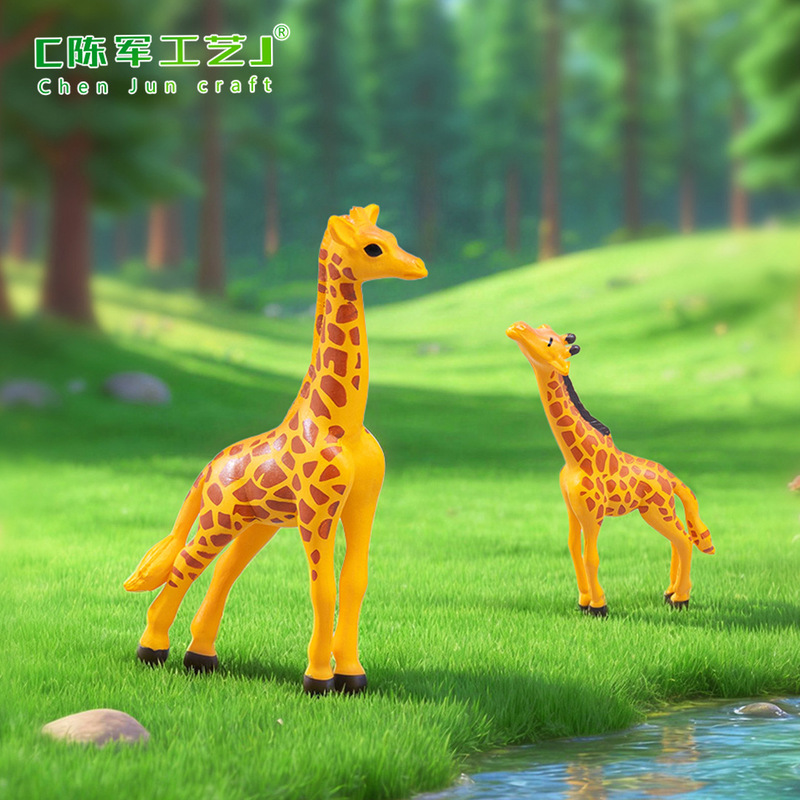 Moss Micro Landscape Large and Small Giraffe Animal DIY Decoration Accessories Desktop Car Small Ornaments
