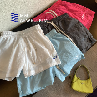 Jimo Original ader Shorts Summer Candy Color Loose Casual Sports Quick-drying Outer Wear Thin Hot Pants for Women