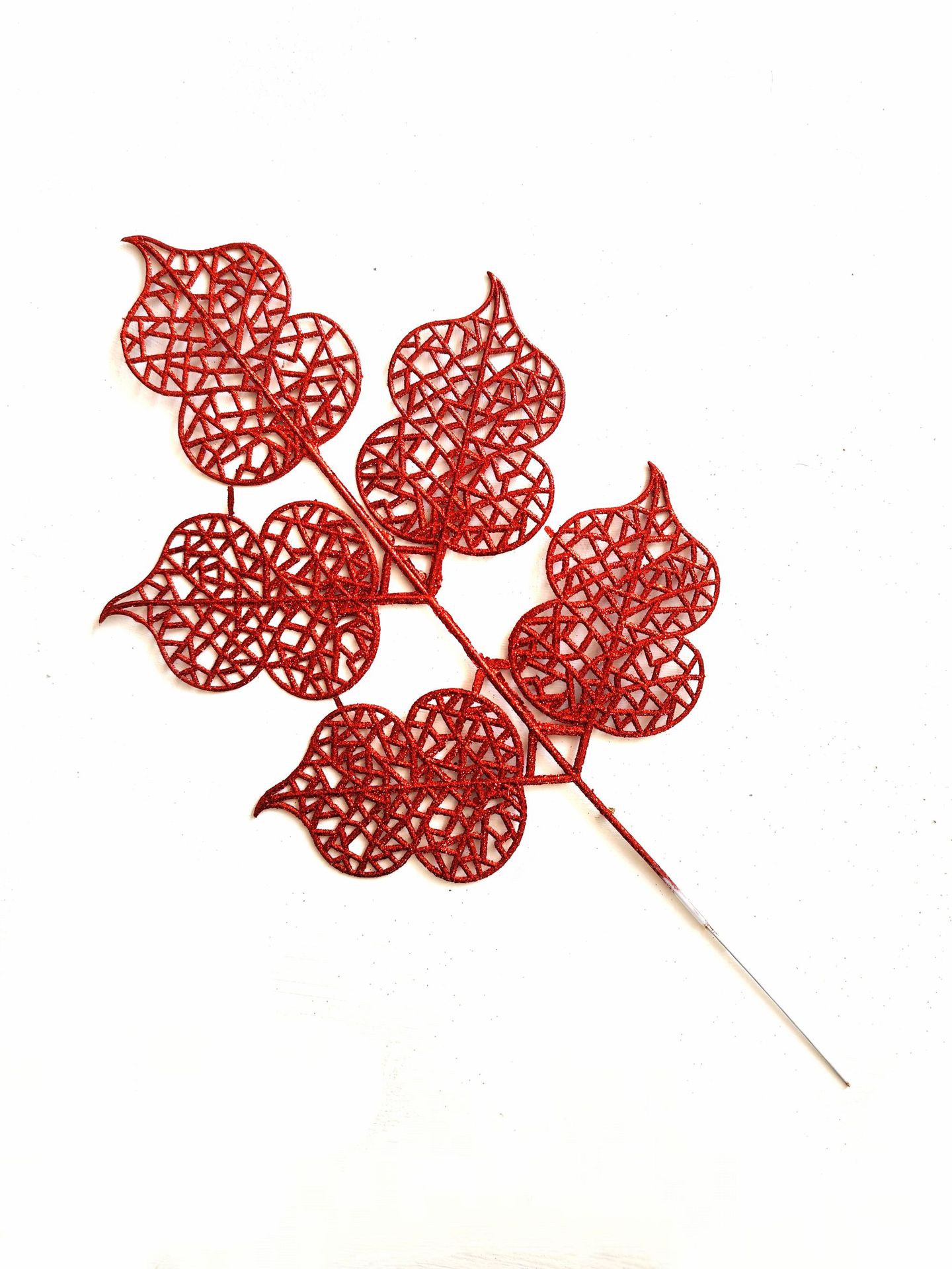 2024 nueva Navidad transfronteriza 42cm oro en polvo decoración especial para el hogar decoración de cinco hojas de simulación de calabaza