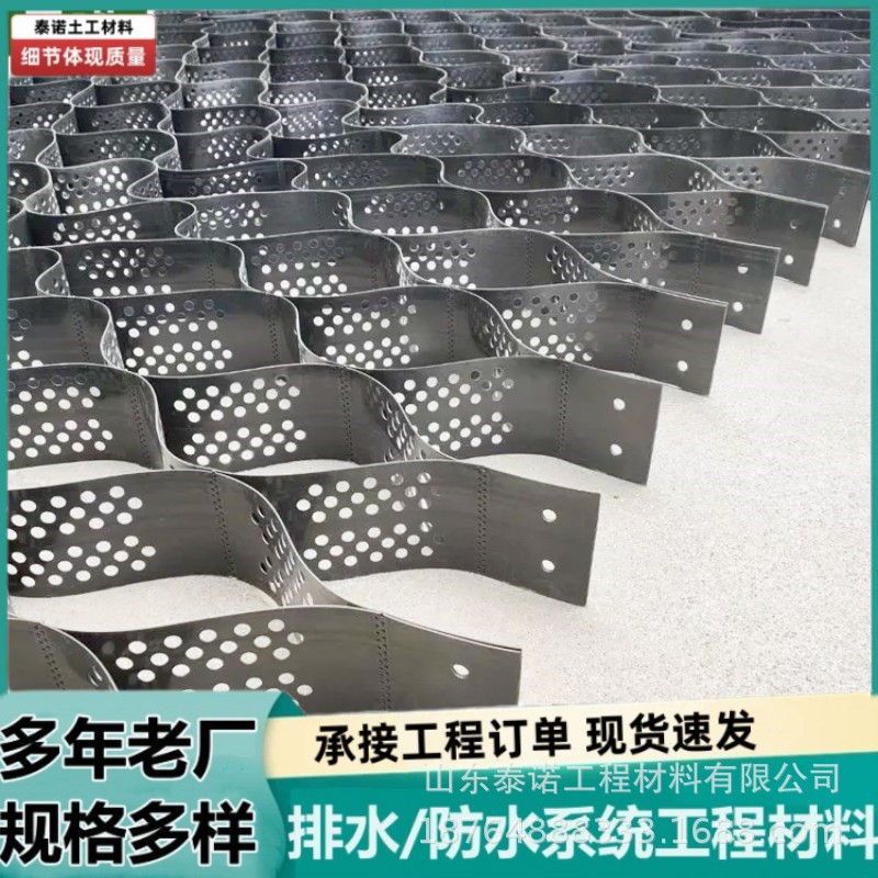 三维立体蜂巢约束系统 河道护坡HDPE立体网格 植草绿化土工格室厂