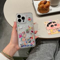 小新流砂積み木は、Apple 17 Pro Max、iPhone 14、漫画風13、かわいい15、スライド式16の携帯電話ケースに適しています。