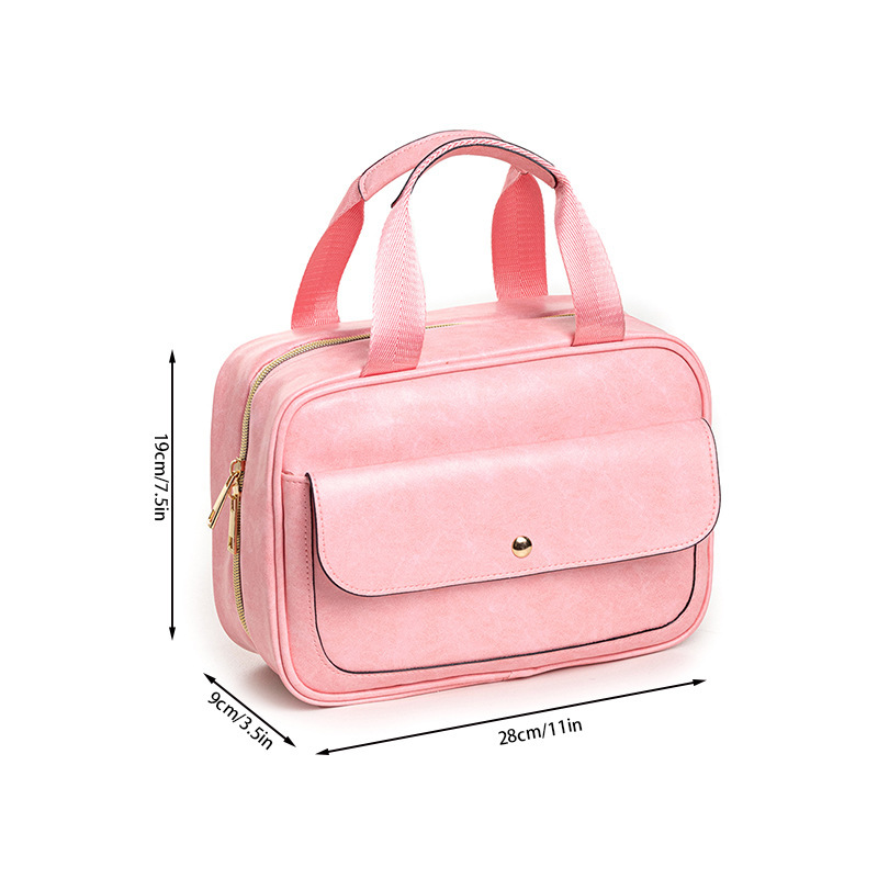Bolsa de almacenamiento de moda de Amazon damas bolsa de maquillaje portátil de viaje bolsa de lavado bolsa de lavado bolsa de almacenamiento